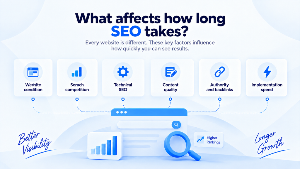 Factors affecting how long SEO takes to show results