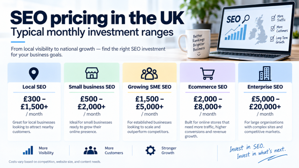 How much does SEO cost per month in the UK