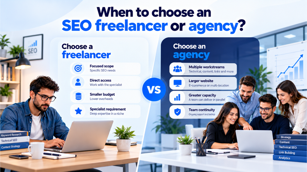 When to choose an SEO freelancer or SEO agency